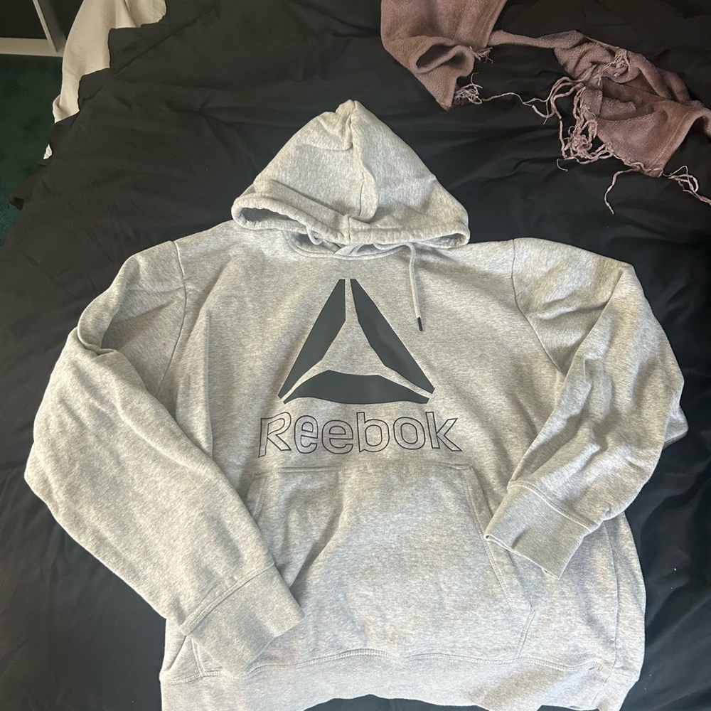 Reebok Men's Light Gray Hoodie